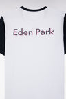 Relaxed fit white cotton short-sleeved T-shirt