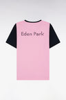 Relaxed fit pink cotton short-sleeved T-shirt