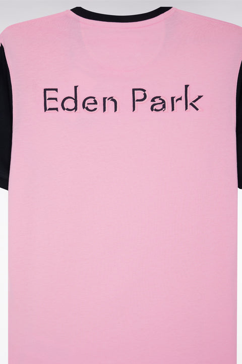 Relaxed fit pink cotton short-sleeved T-shirt - Image 2