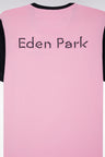 Relaxed fit pink cotton short-sleeved T-shirt