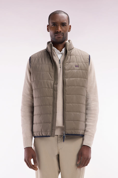 Sleeveless sand down jacket - Image 1