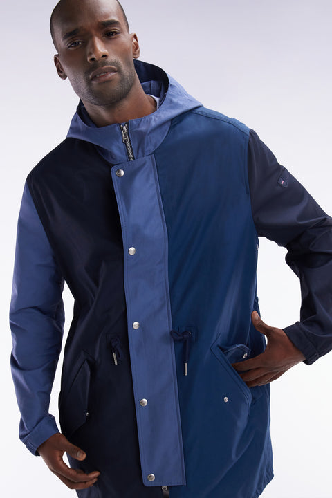Unisex navy zipped parka - Image 3
