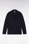 Navy blue overshirt jacket with patch pockets