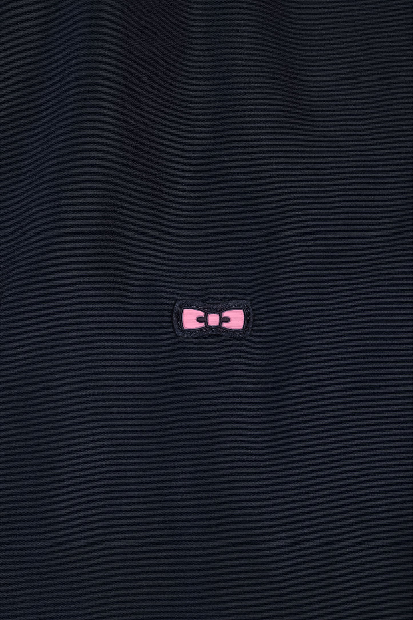 Overshirt with patch pockets in navy stretch linen and cotton