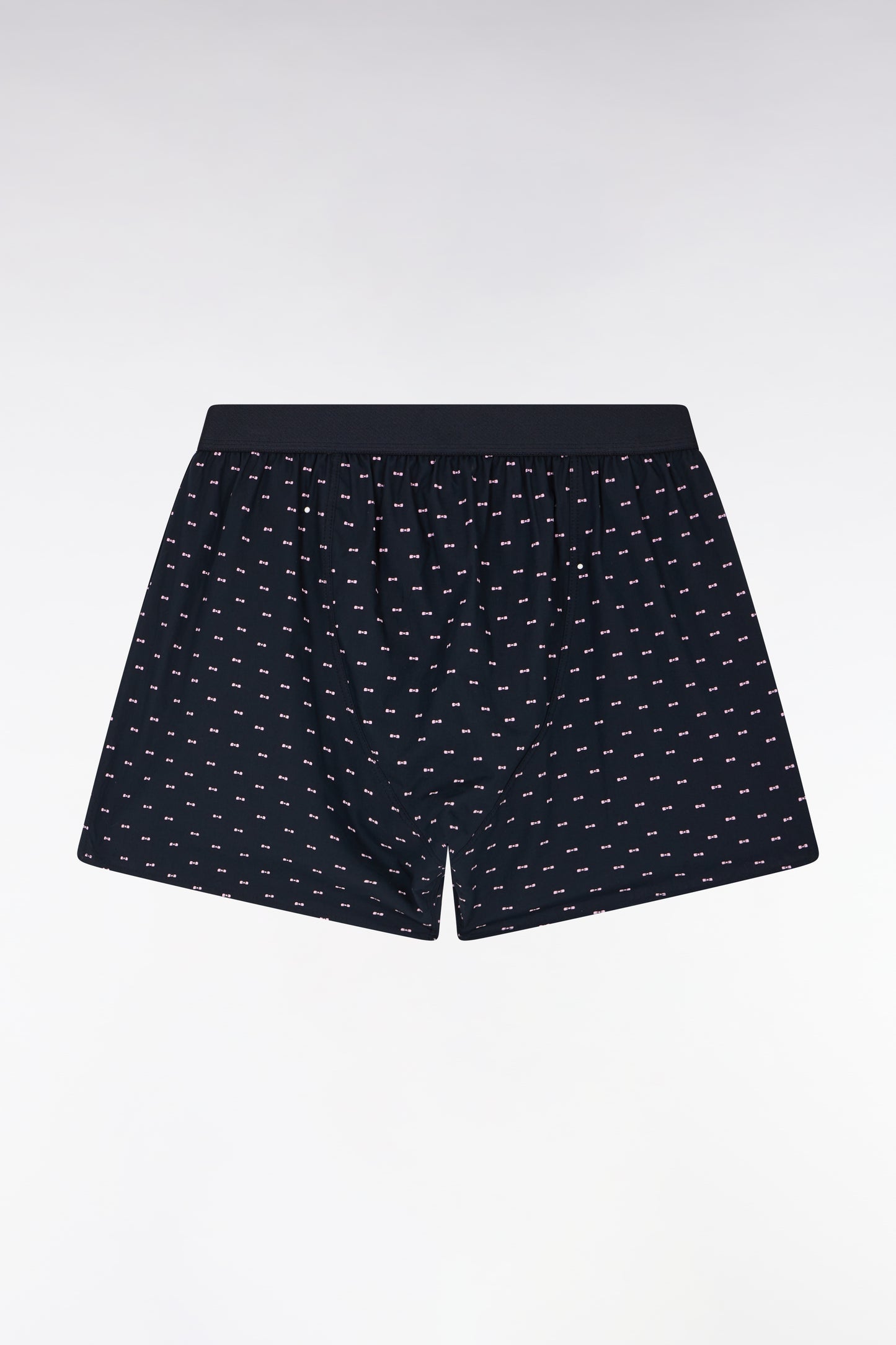 Boxer en jersey de coton à micromotifs nœuds papillon marine