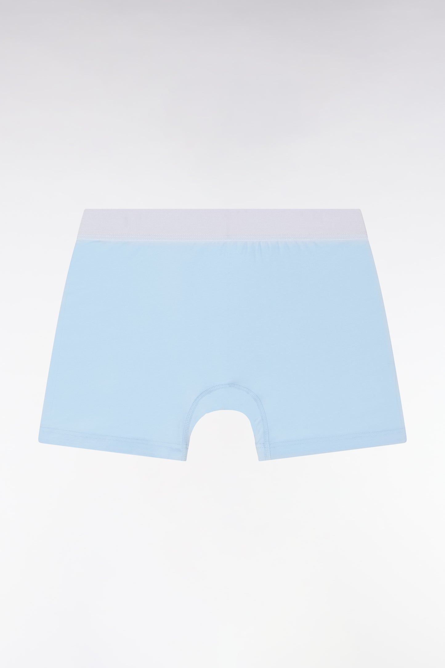 Stretch cotton jersey boxer with white elastic waistband