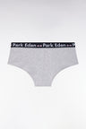 Culotte shorty en coton stretch gris