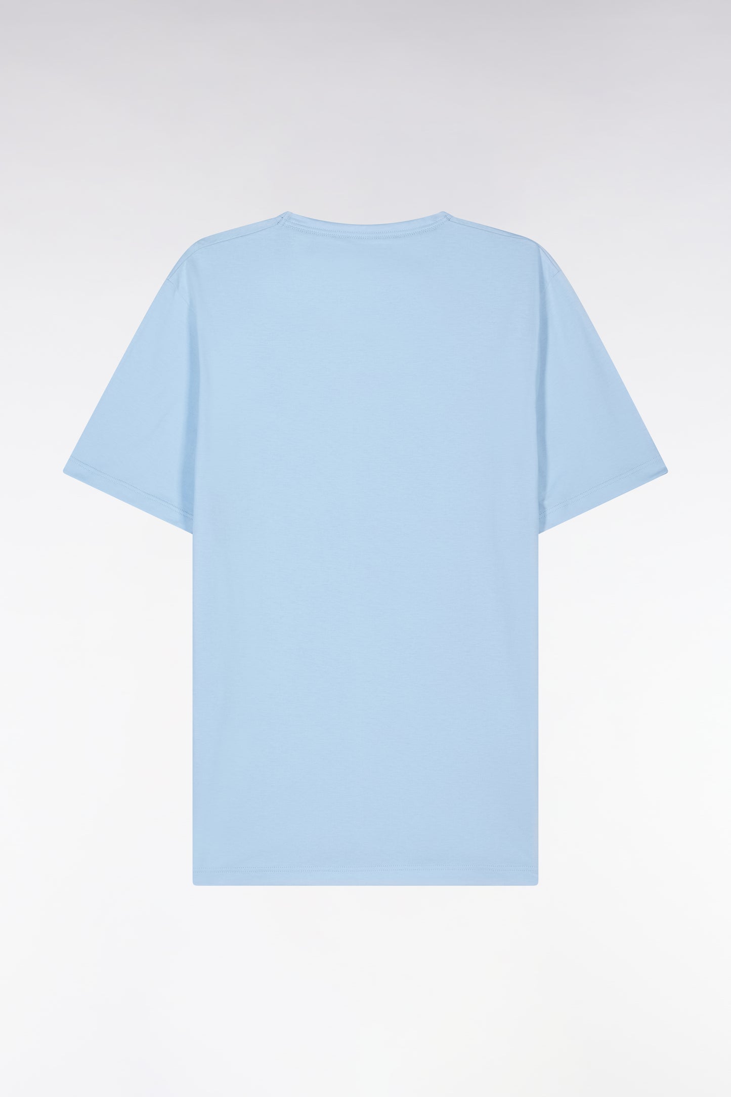 Short pyjamas in blue cotton jersey with micropatterned shorts