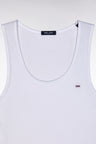 Short cotton pyjamas ribbed tank top white shorts grey - MISSING BOTTOMS