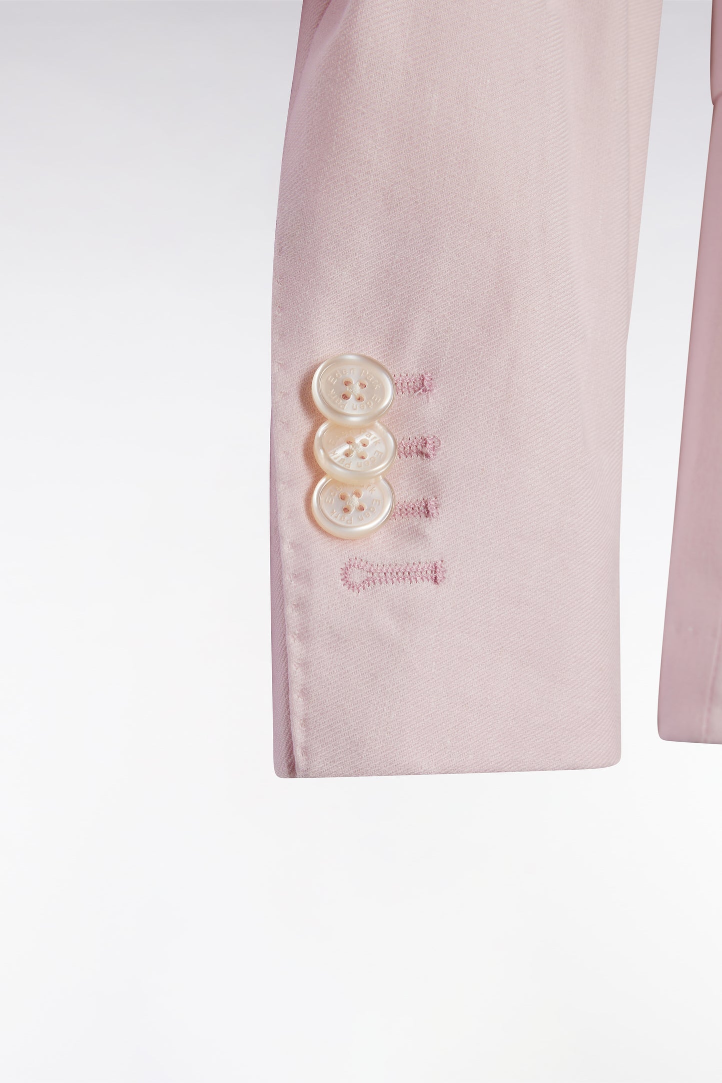 Veste de costume en lin et coton stretch rose