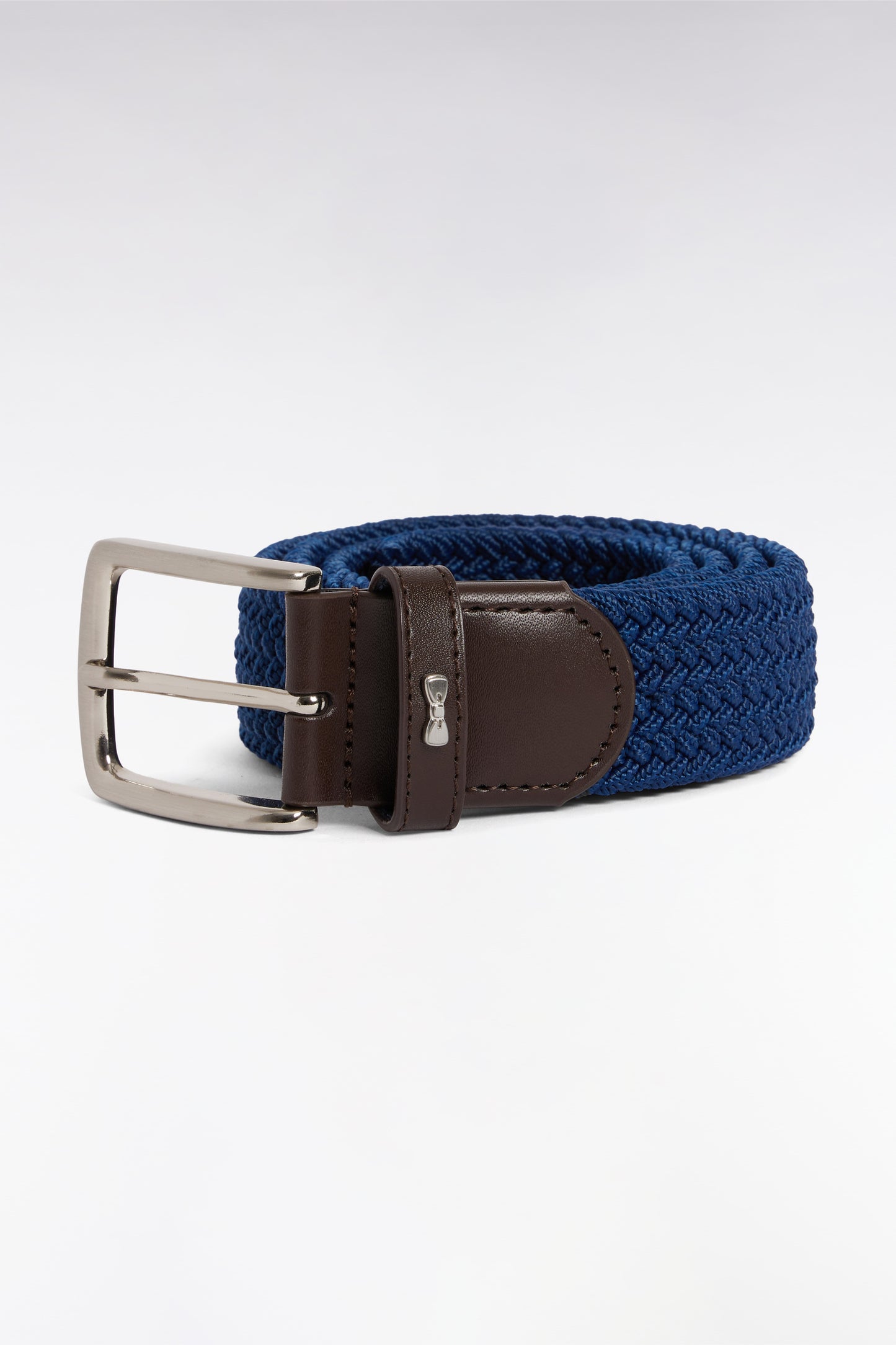 Ceinture textile élastiquée marine