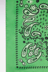 Bandana en twill de soie vert