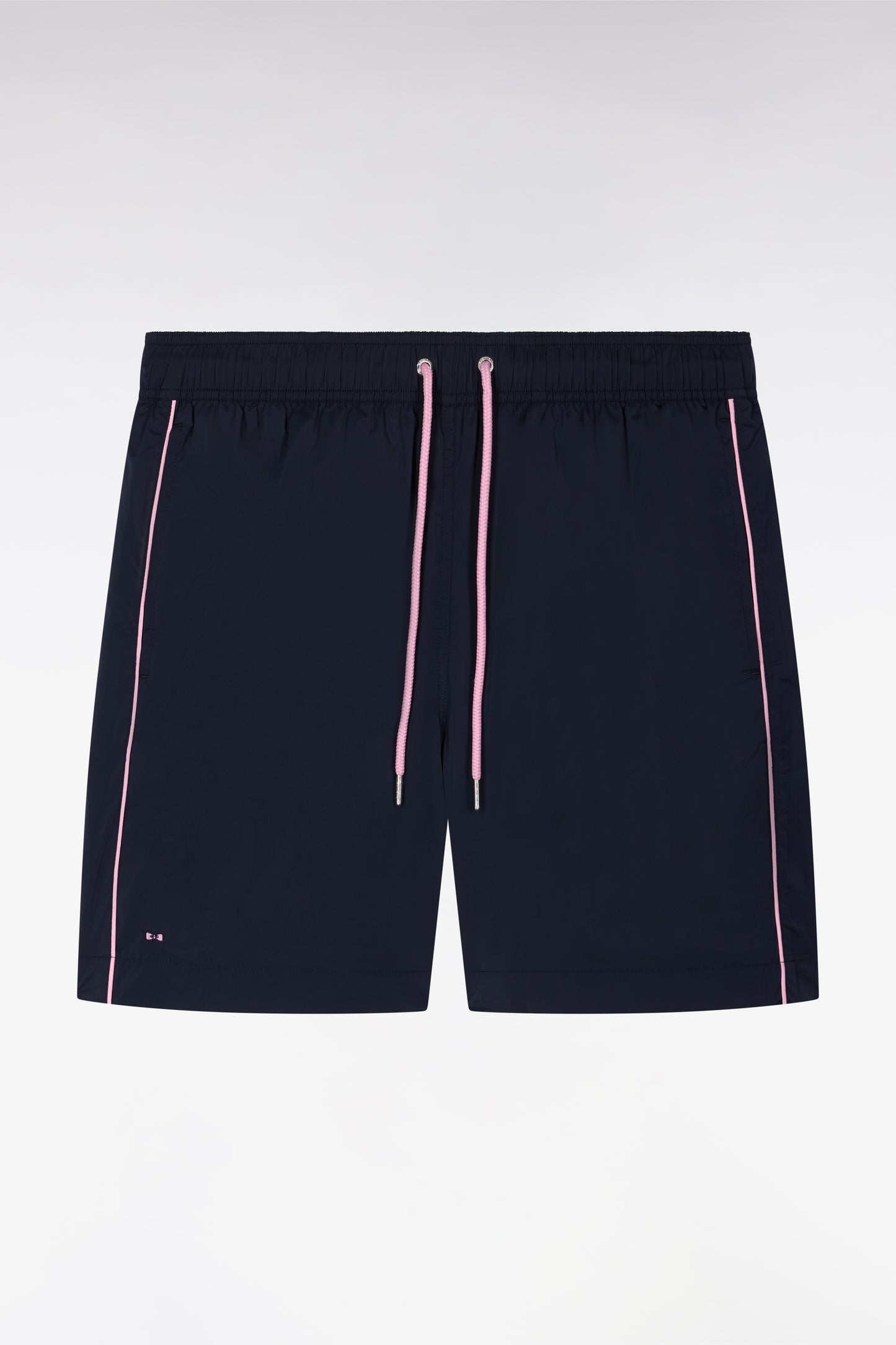 Two-tone navy swimsuit