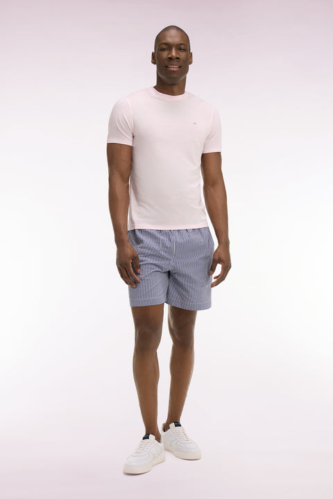 Maillot de bain en coton mélangé marine - Image 3