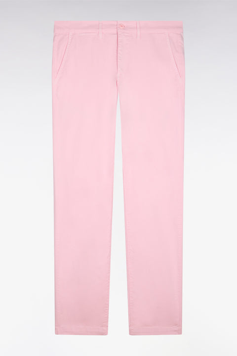 Pantalon chino en coton stretch rose coupe slim - Image 2