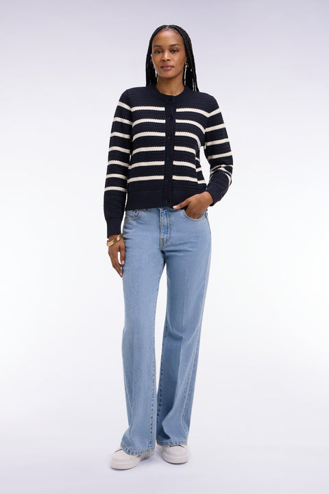 Jean coupe flare en denim brut - Image 3