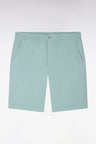 Bermuda chino en gabardine stretch vert d'eau