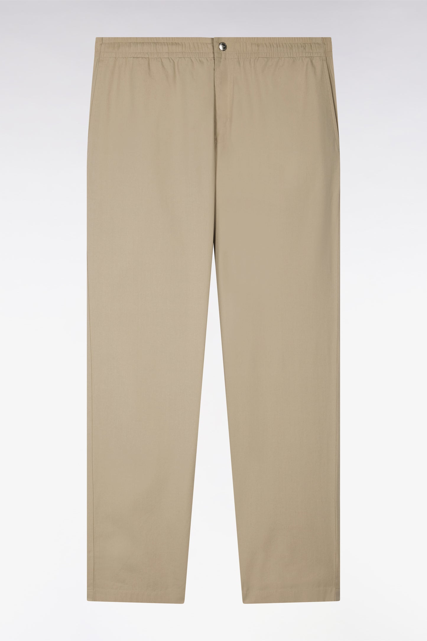 Pantalon en toile de coton beige
