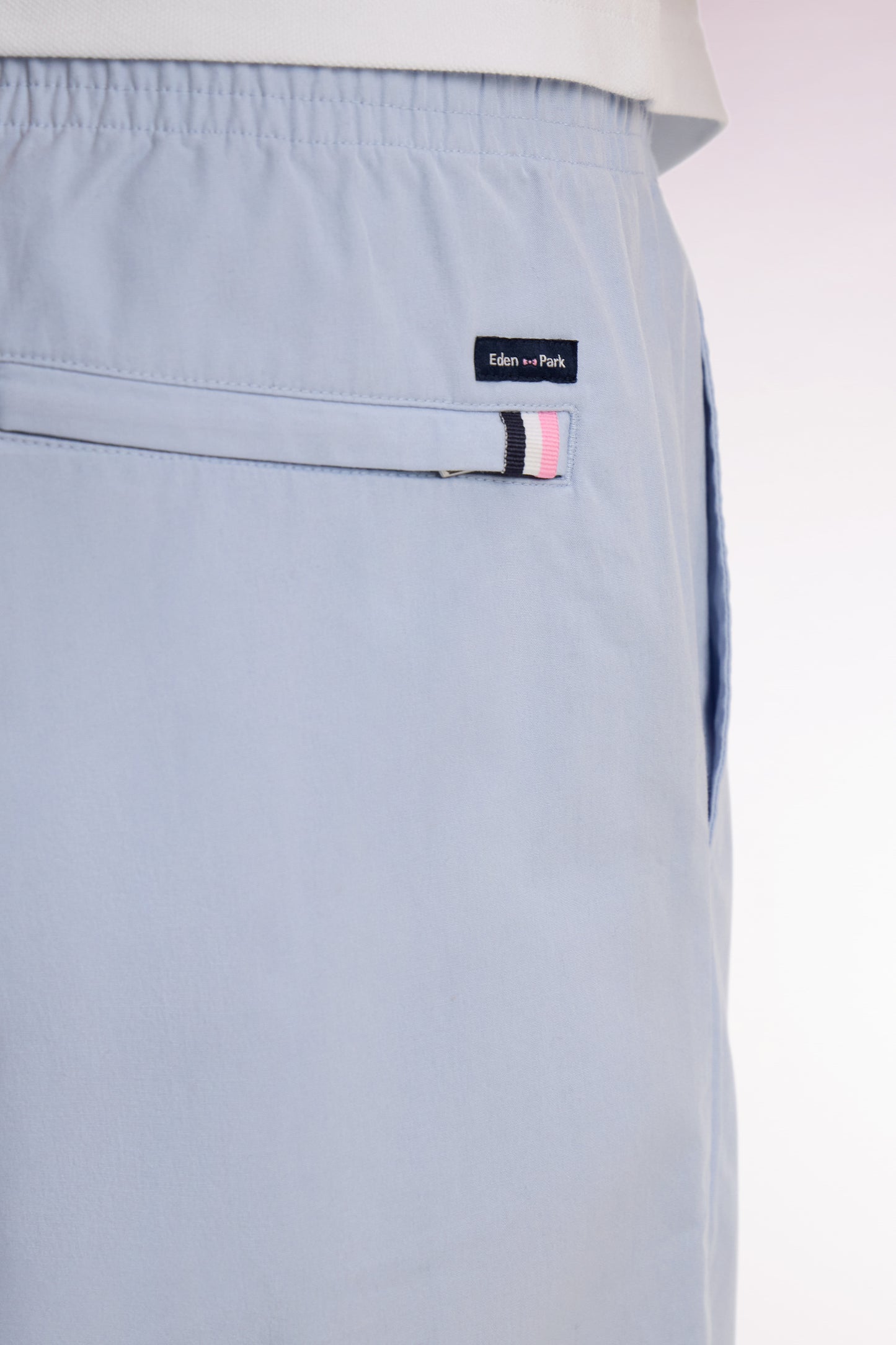 Pantalon en toile de coton gris clair