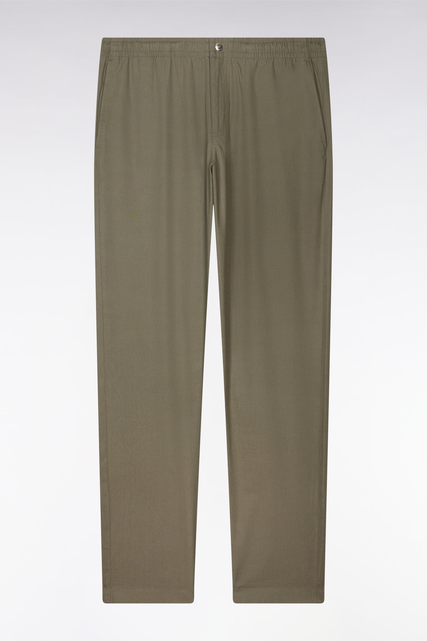 Pantalon en toile de coton kaki