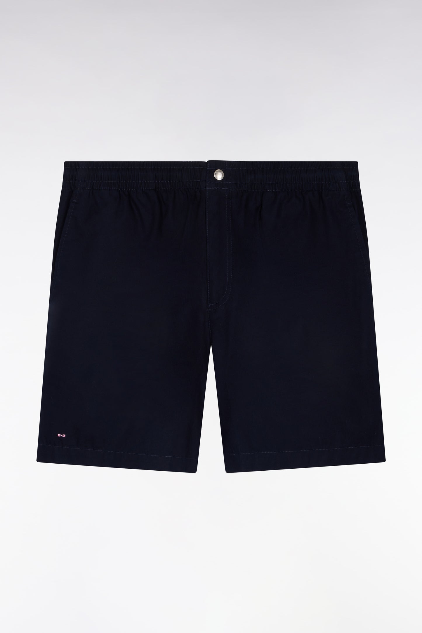 Short en popeline de coton marine
