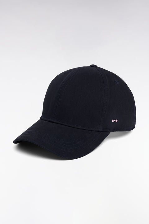 Casquette en twill de coton stretch marine - Image 1