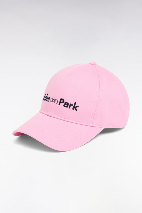 Casquette en twill de coton rose broderie Eden Park - Image 1
