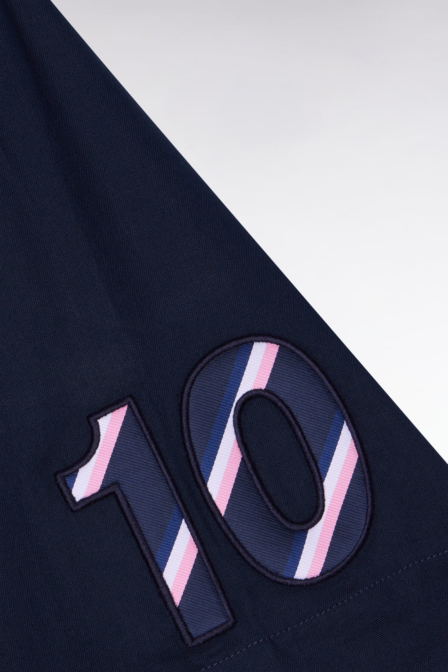 Chemise à manches courtes en coton marine XV de France