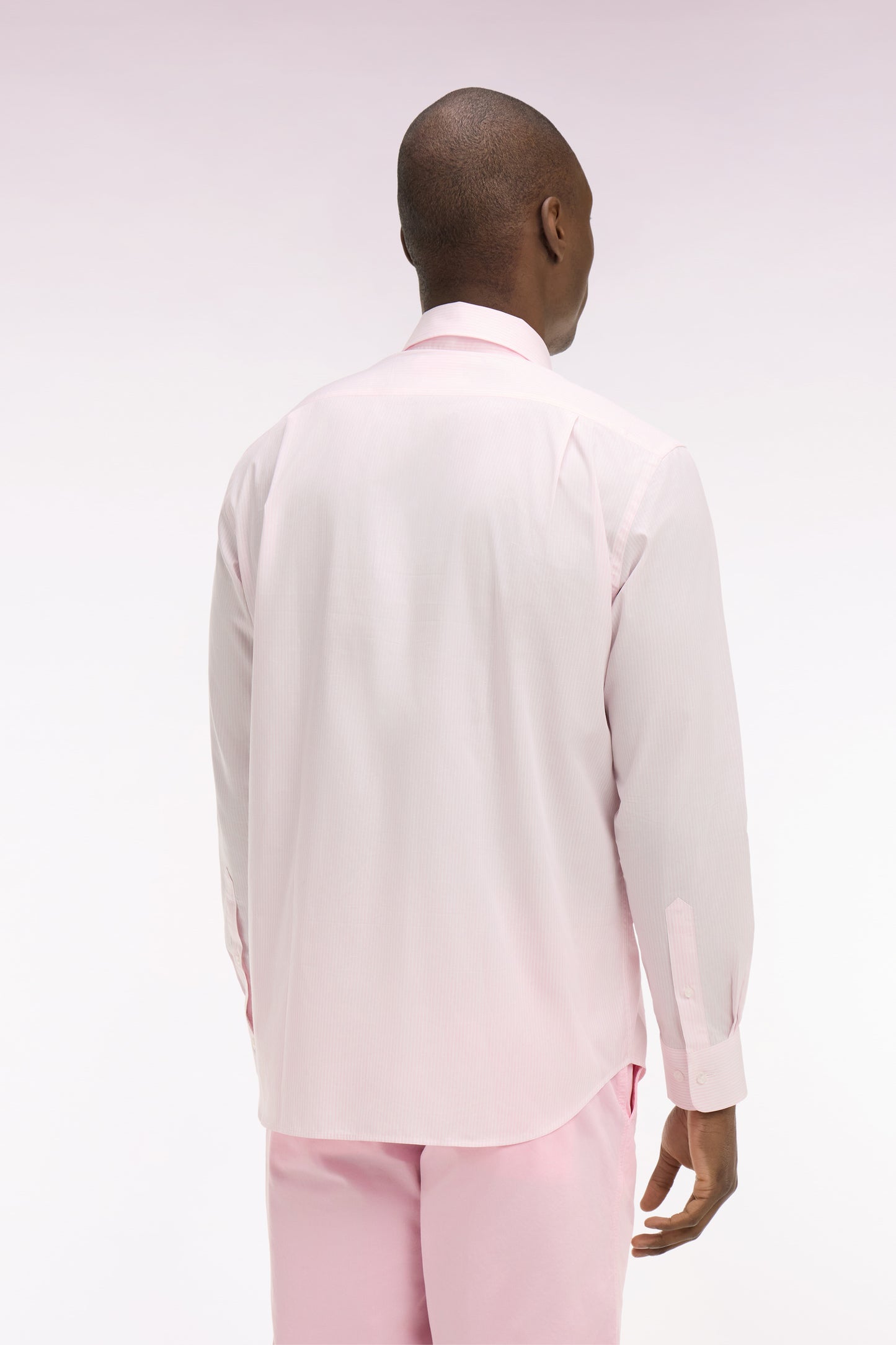 Chemise en coton rose