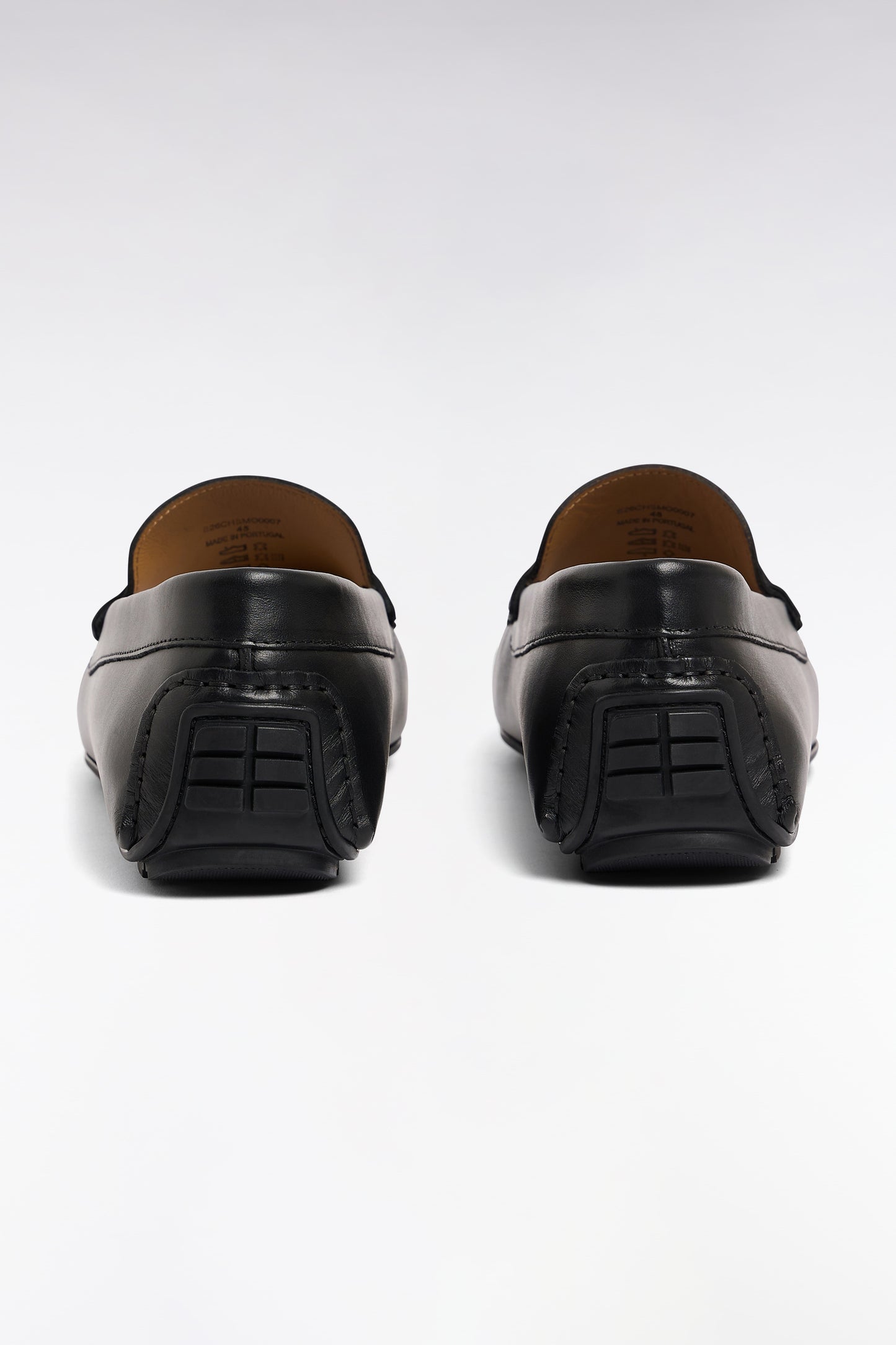 Mocassins penny loafer en cuir suédé noir
