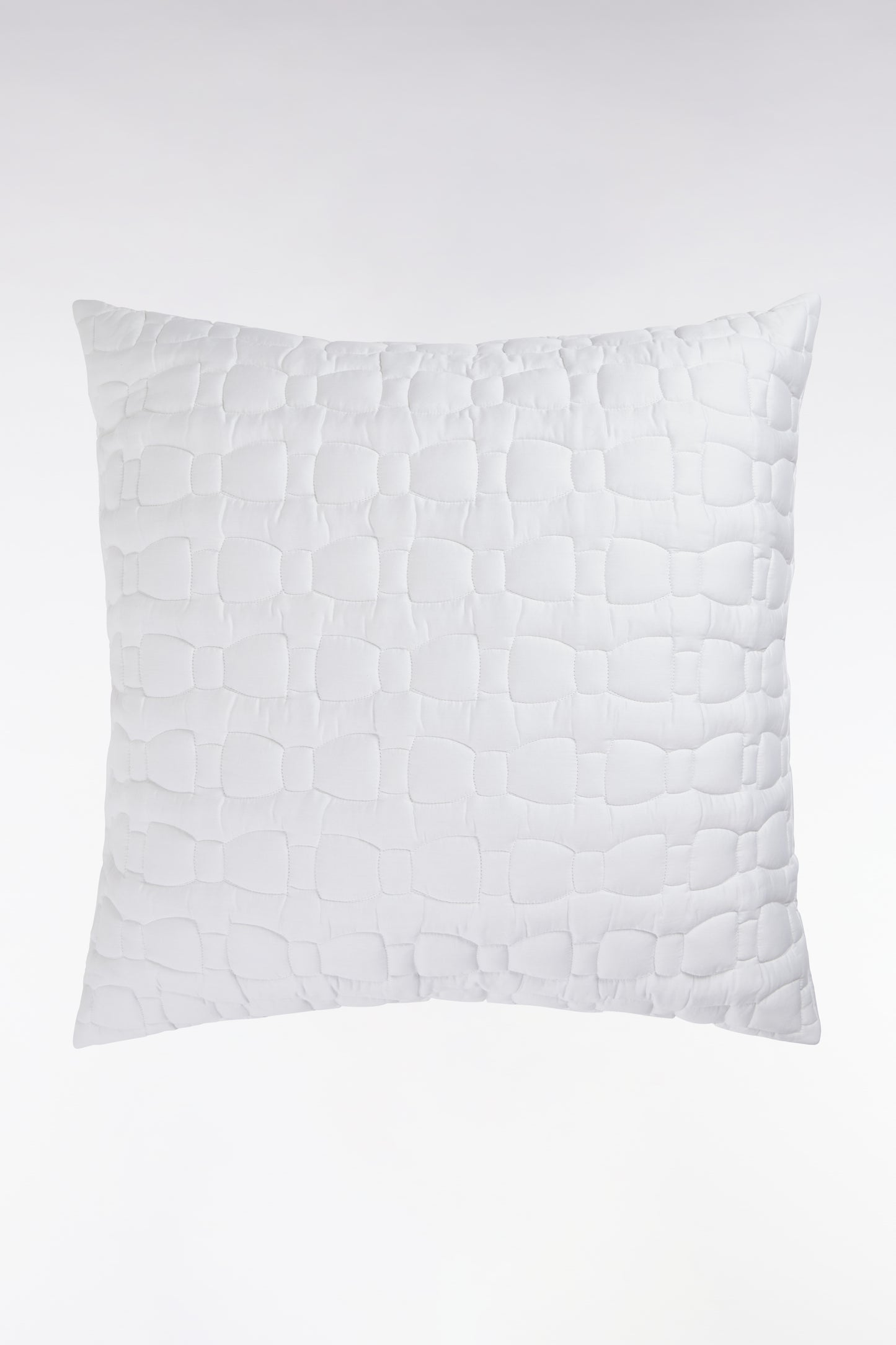 White Quilted Cotton Sateen Pillowcases