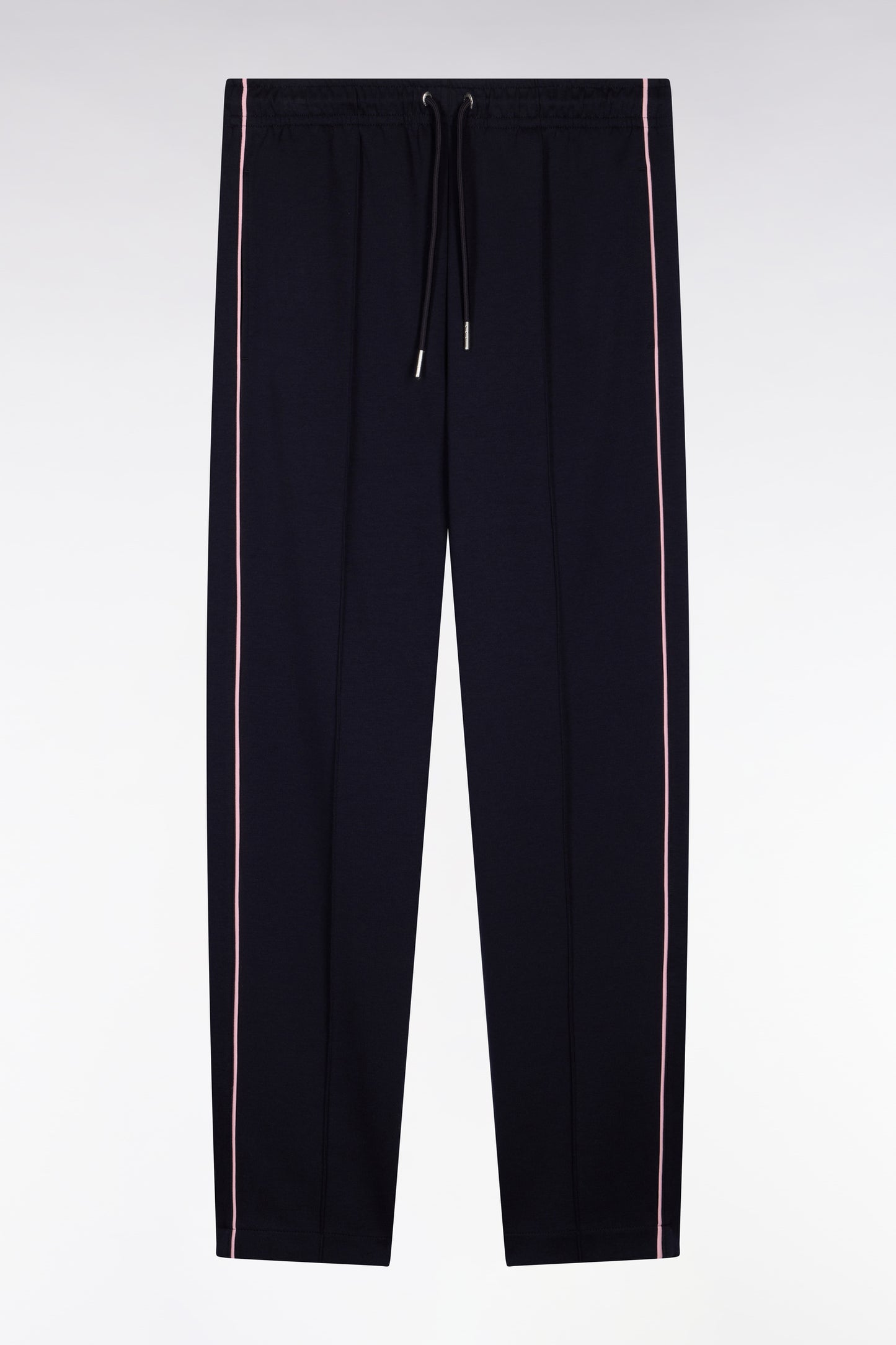 Jogging en interlock marine à découpes contrastées coupe regular