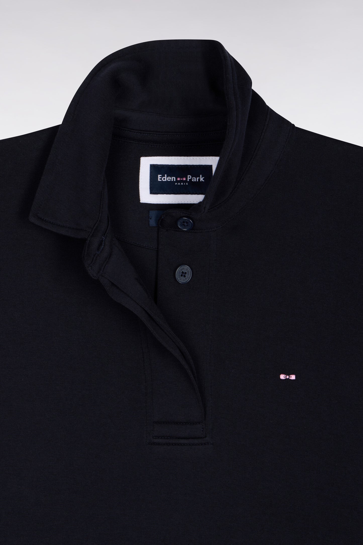 Relaxed-fit navy Pima cotton short-sleeved jersey