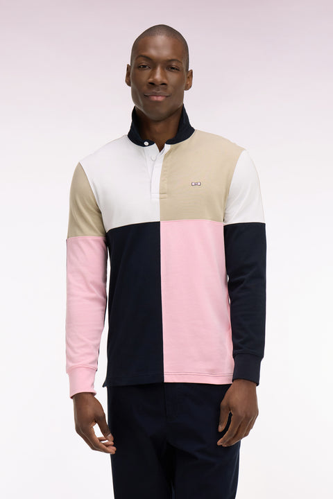 Maillot à manches longues en coton rose croisé - Image 3