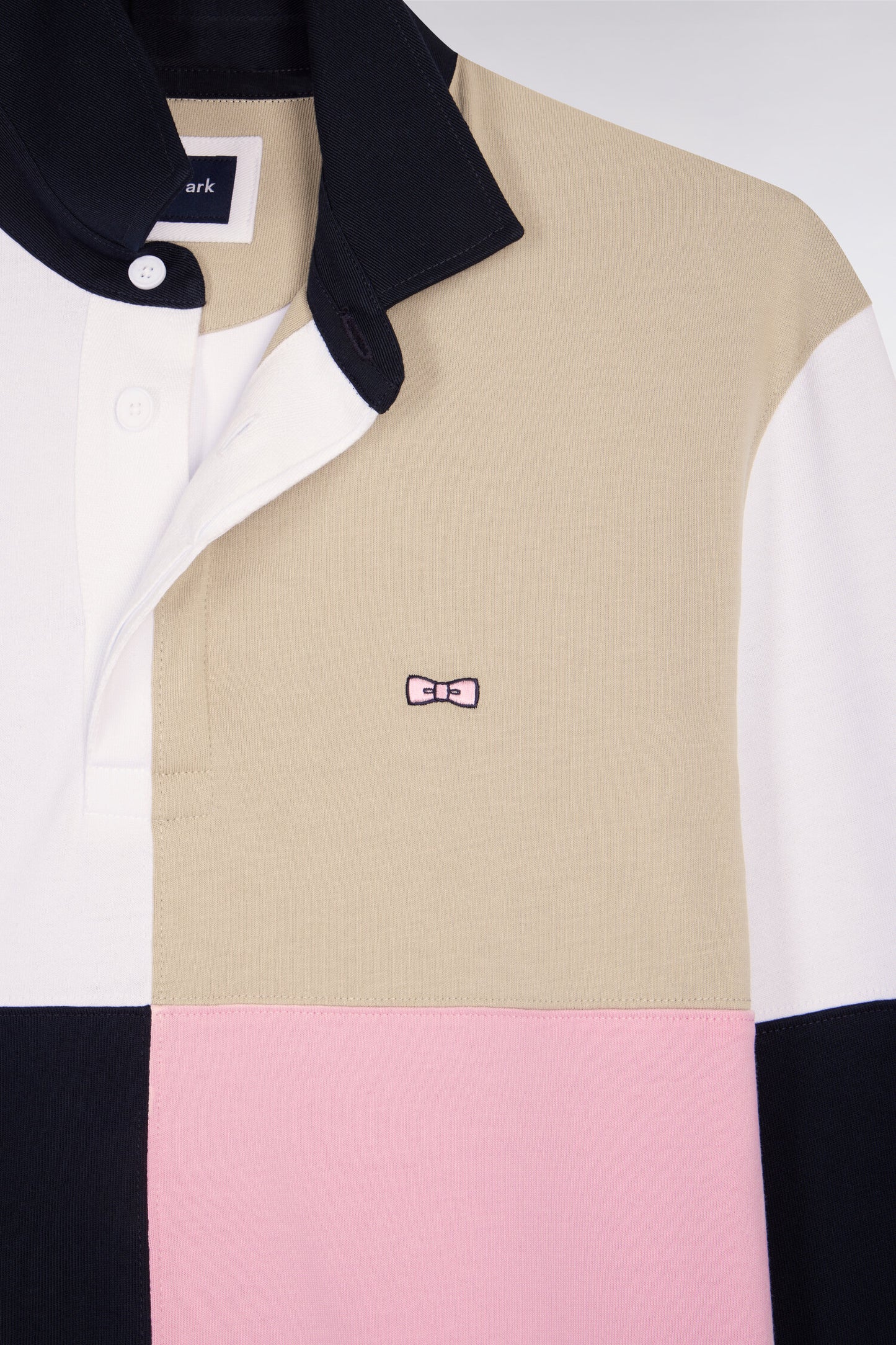 Maillot à manches longues en coton rose croisé