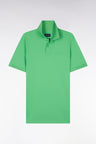 Polo à manches courtes en coton vert coupe regular