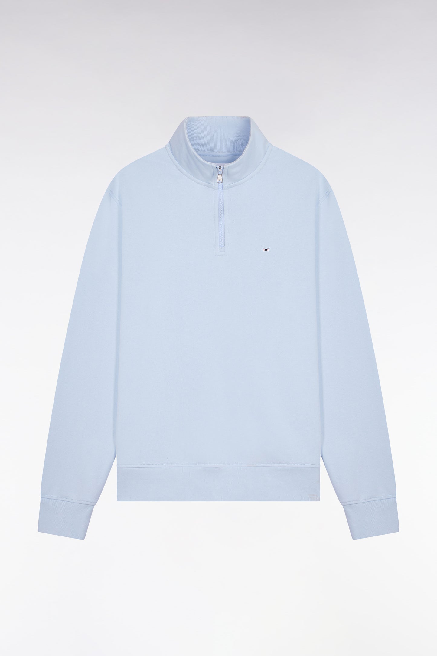 Sky cotton fleece trucker neck sweatshirt