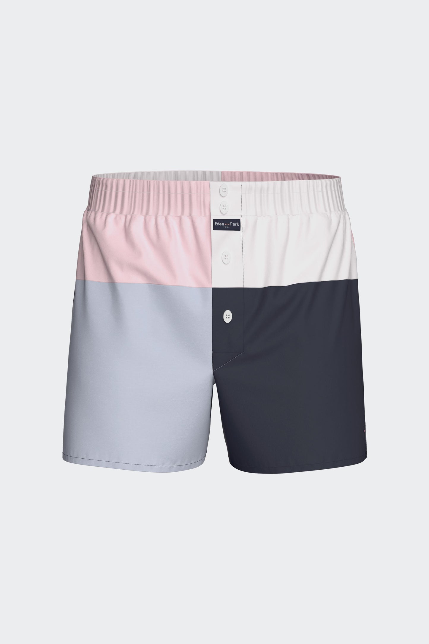 Colorblock cotton poplin boxer shorts