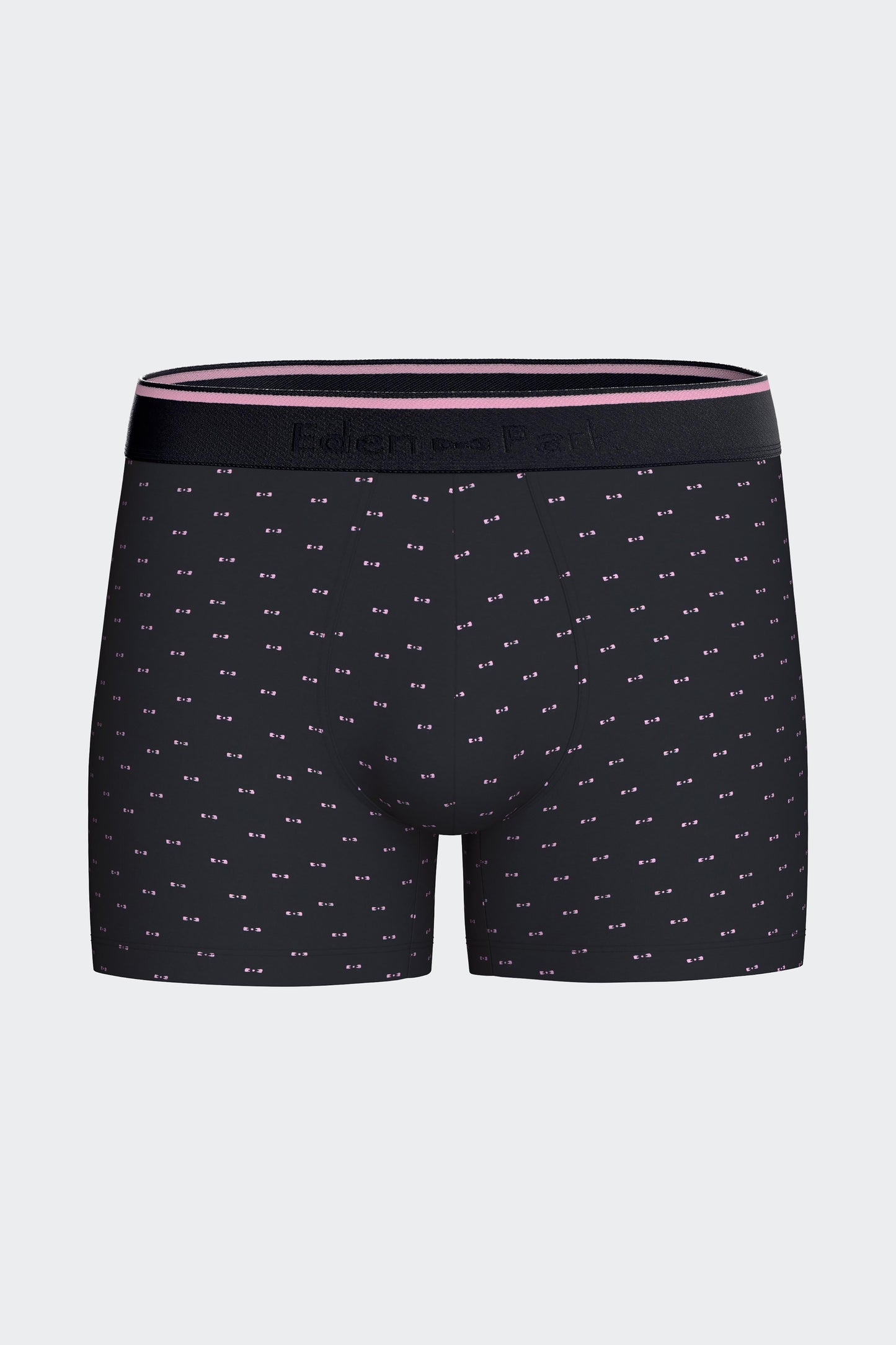 Boxer en jersey de coton stretch marine à micromotifs nœuds papillon
