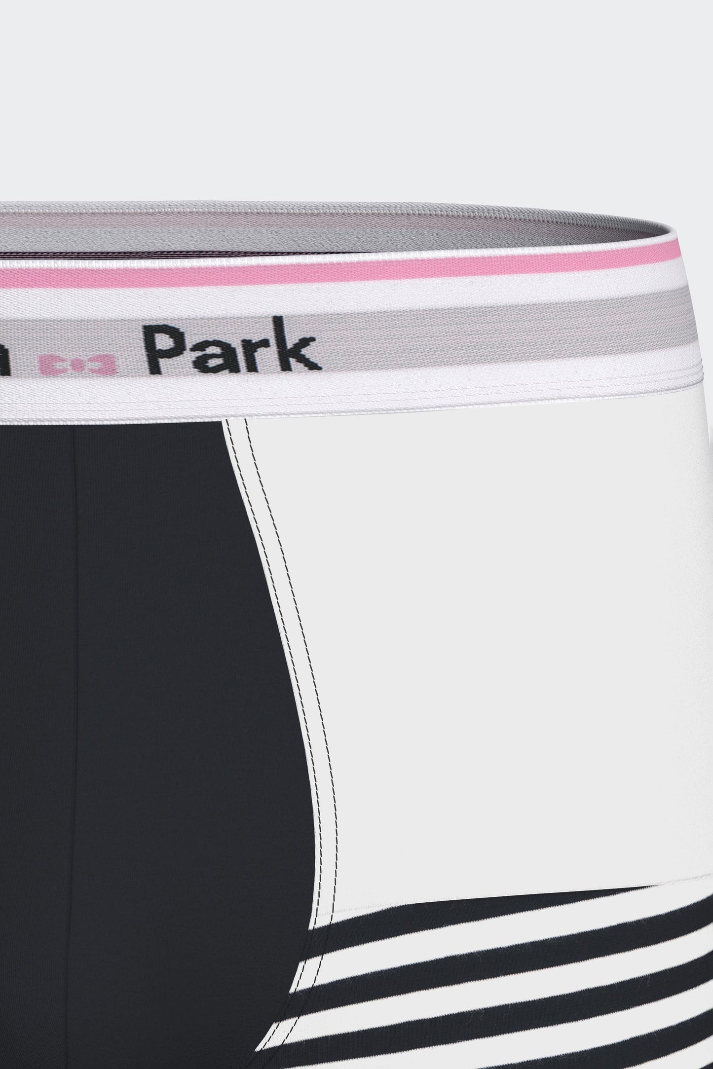 Boxer shorts in colorblock stretch cotton jersey