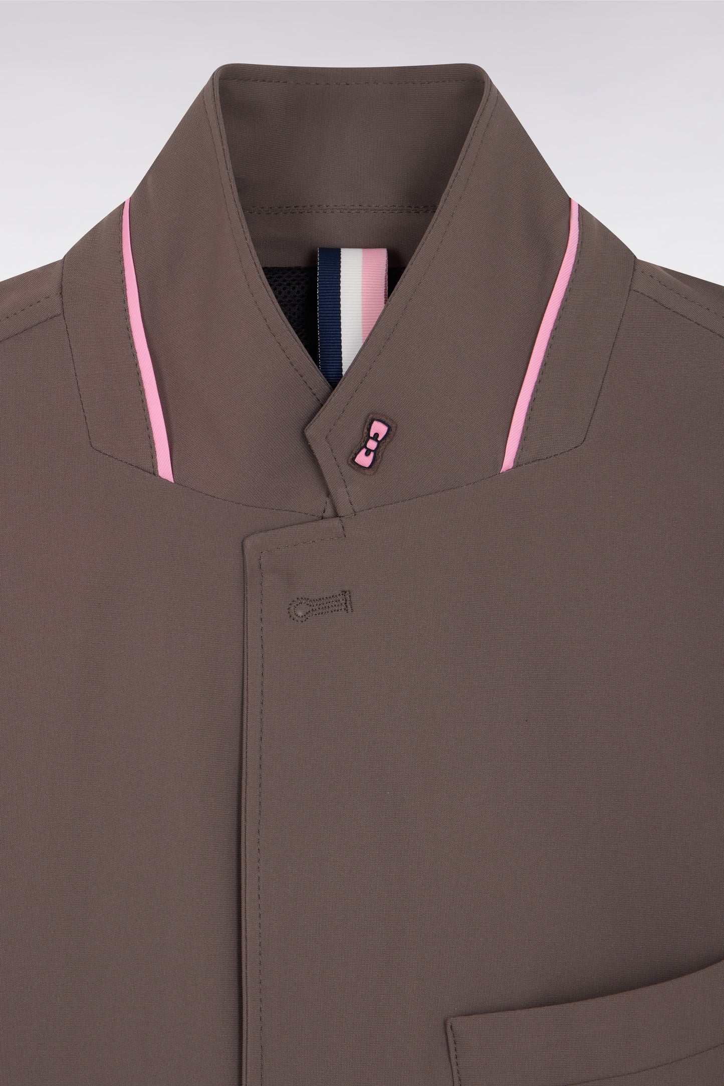 Veste en nylon aspect maille technique kaki