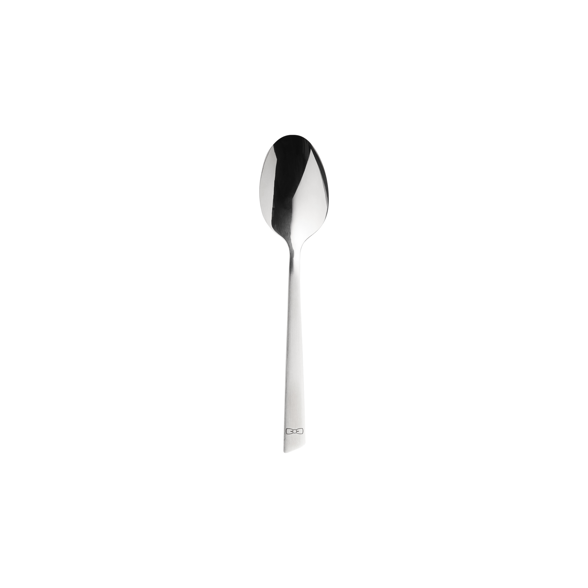 Set of 6 stainless steel dessert spoons