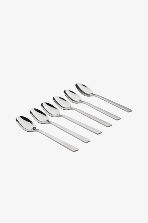 Set of 6 stainless steel table spoons - Image 2