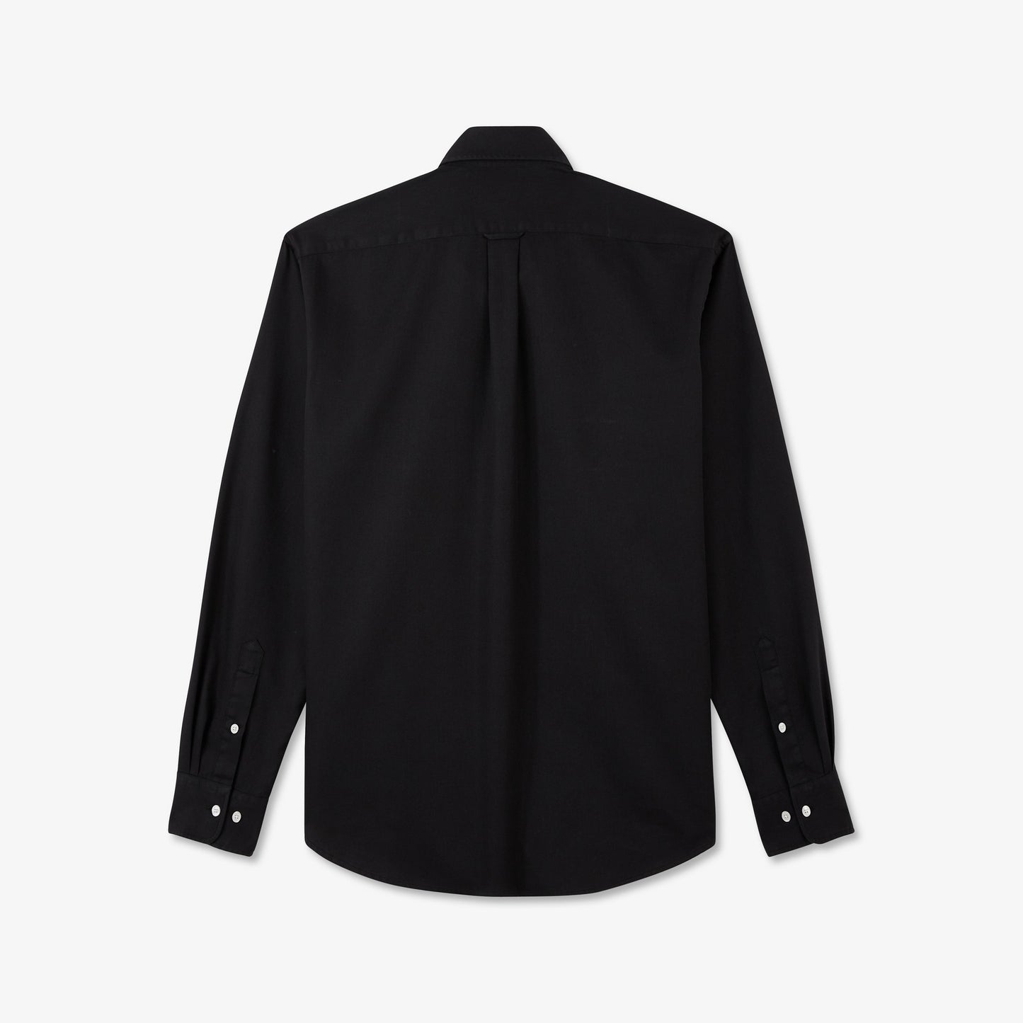 Plain dark grey shirt in cotton pique