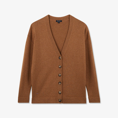 Plain brown cardigan - Image 2