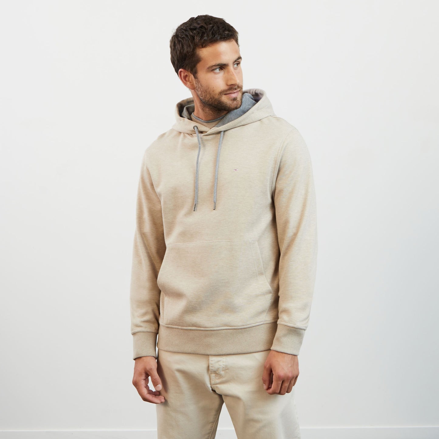 Beige hoodie