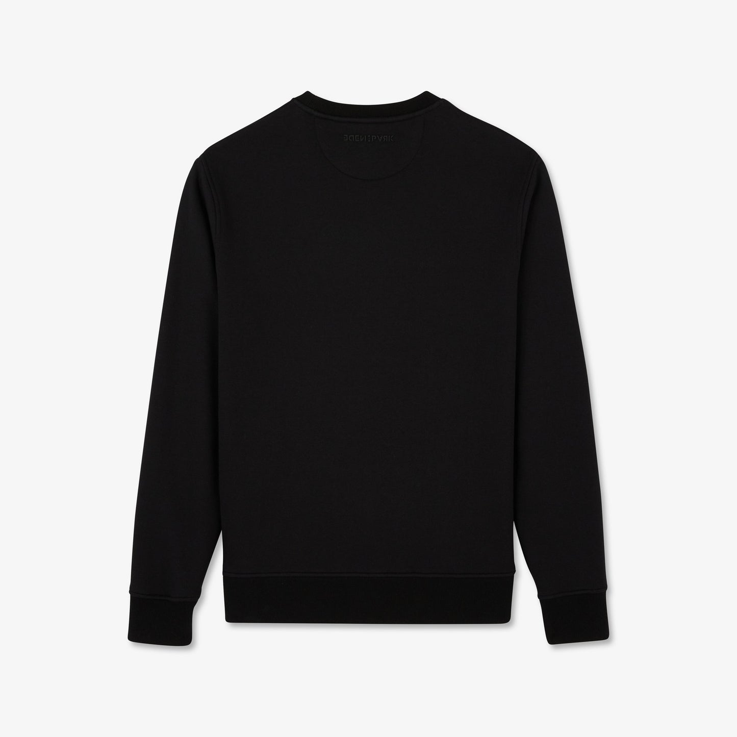 Black round-neck sweatshirt