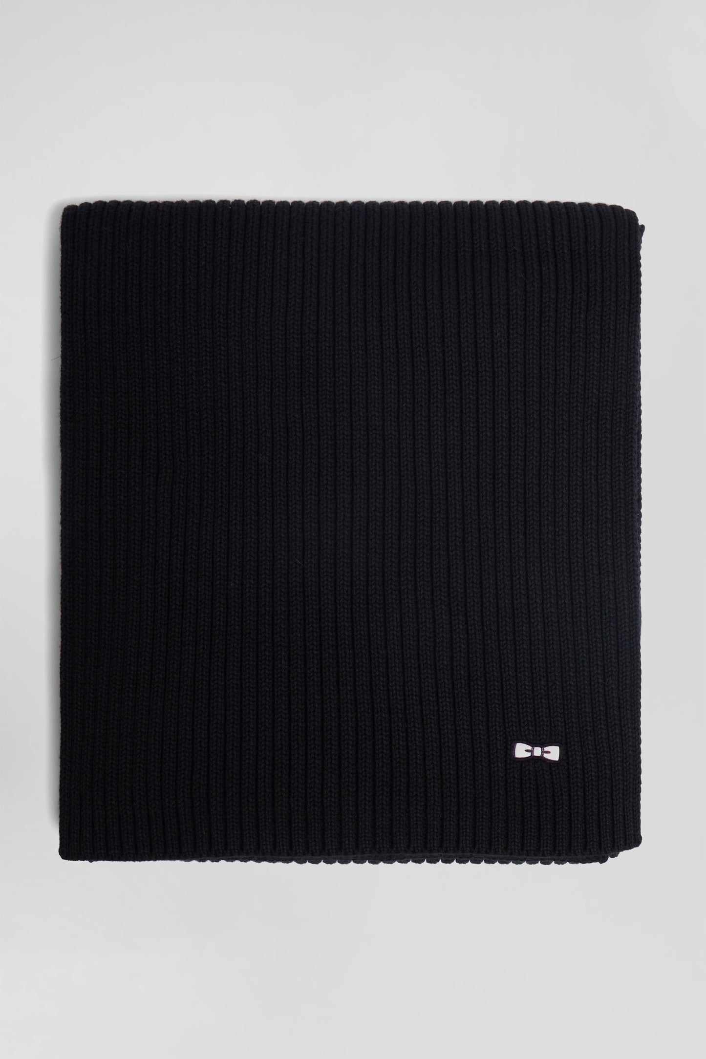 Black plain cotton scarf