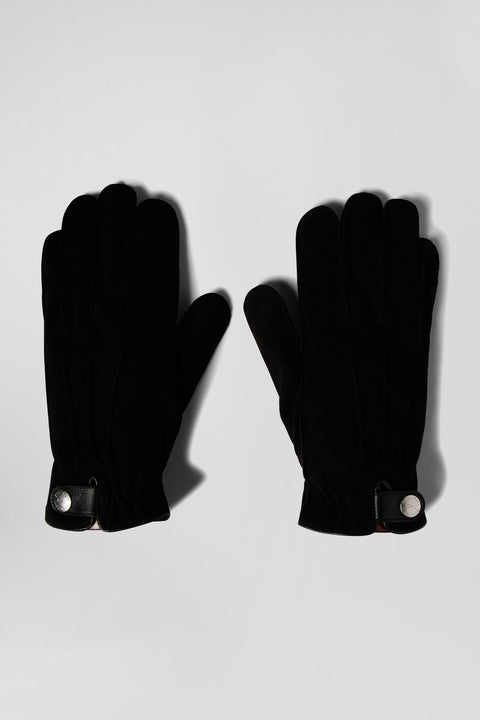 Black leather gloves - Image 1