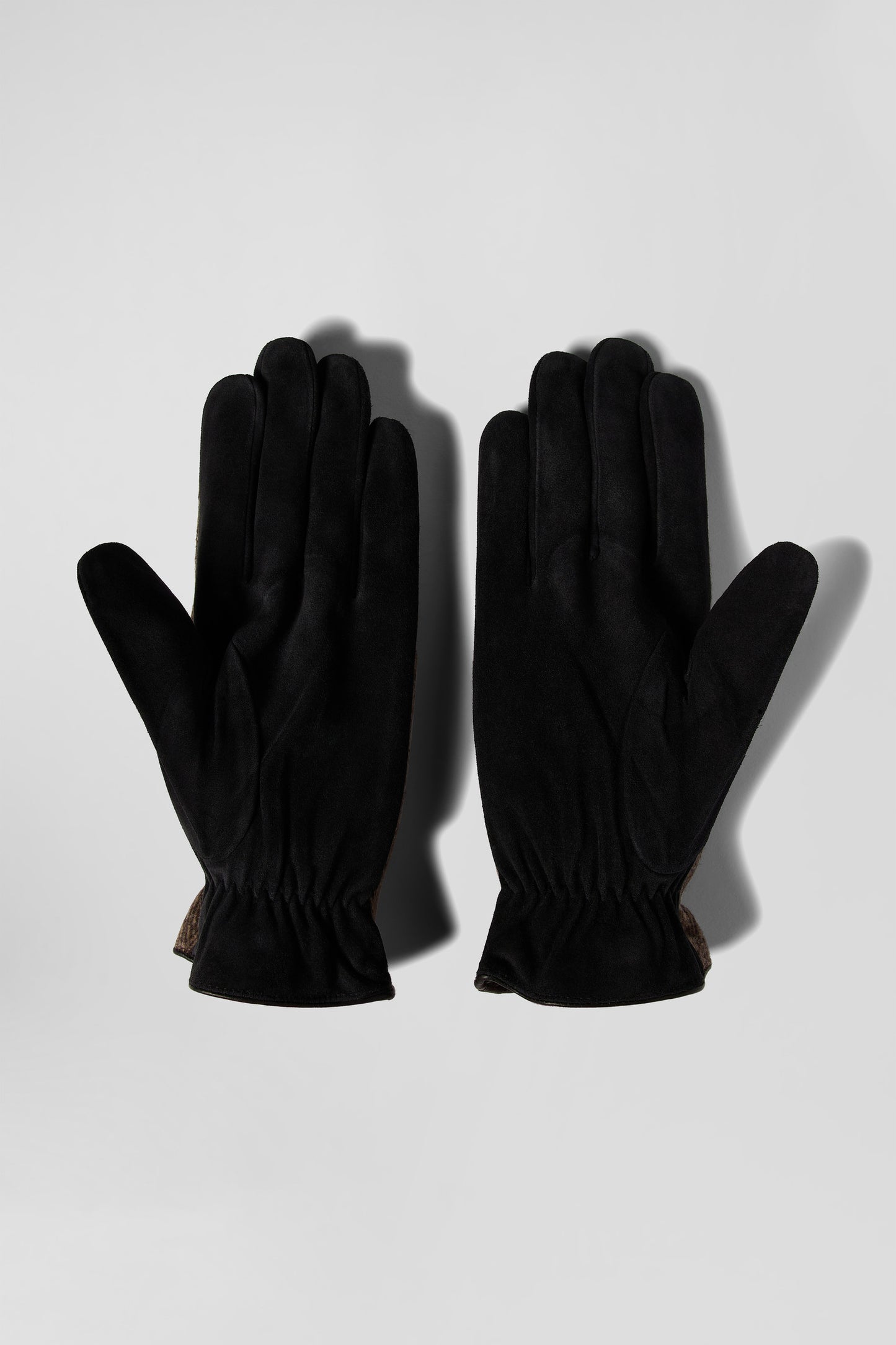 Men's brown leather gloves